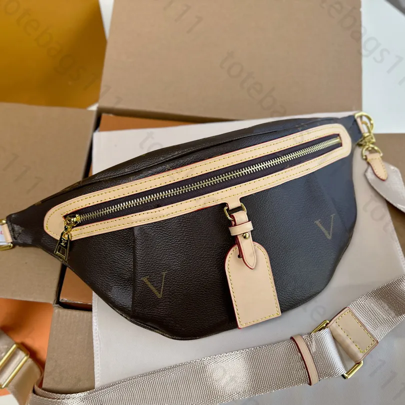Cowhide Chestbag skóra luksusowe projektanci torby talii krzyżowy nadwozie torebka słynna bombaga moda torba na ramię brązowe bum fanny paczka brązowe torby retro