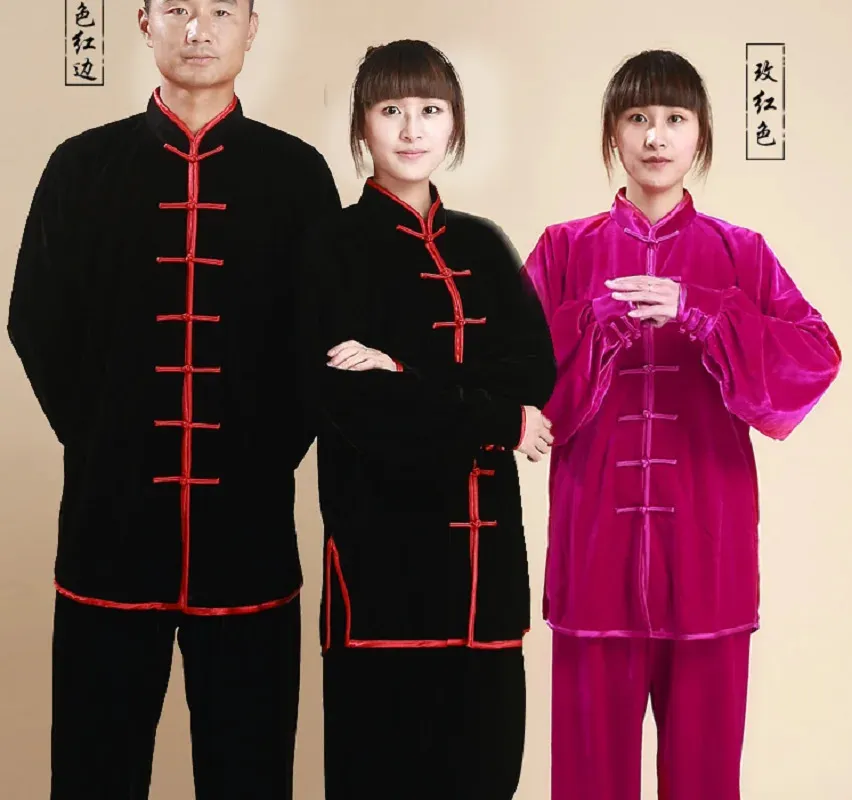 Vêtements ethniques Chinois Traditionnel Hommes Femmes Kung Fu Costume Casual Sport de plein air Unisexe Tai Chi Wushu Uniforme Veste Pantalon Ensembles 231212