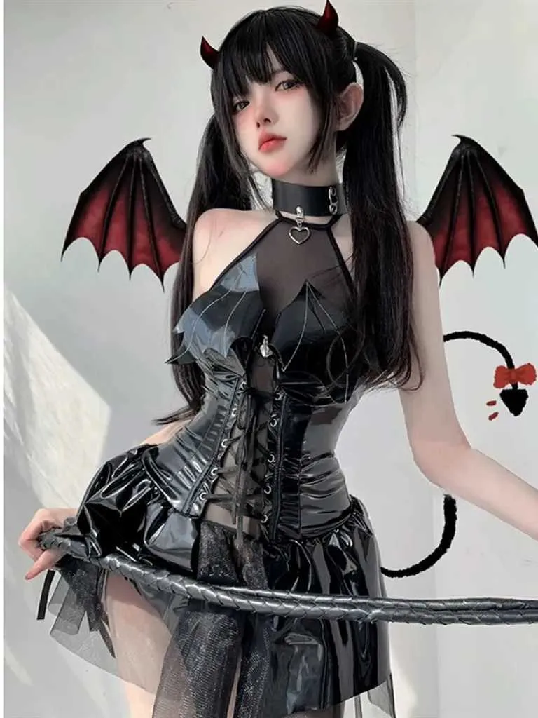 Disfraz De Lencería Sexy Vestido De Bruja Oscura: Disfraz De Navidad Sin  Mangas Huecas, Vestido De Juego De Demonios, Uniforme De Lencería De  Vendaje Para Mujeres De 5,1 € | DHgate, image size:768x1024