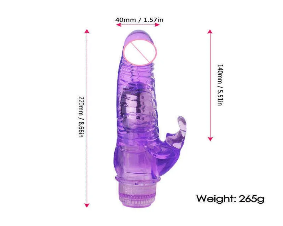 Wibratory NXY Multiseed Crystal Dildo Vibrator Rabbit Masturbacja Ogromna G Spot Clittoris Stymulator Sex Toys dla kobiet 22043618737