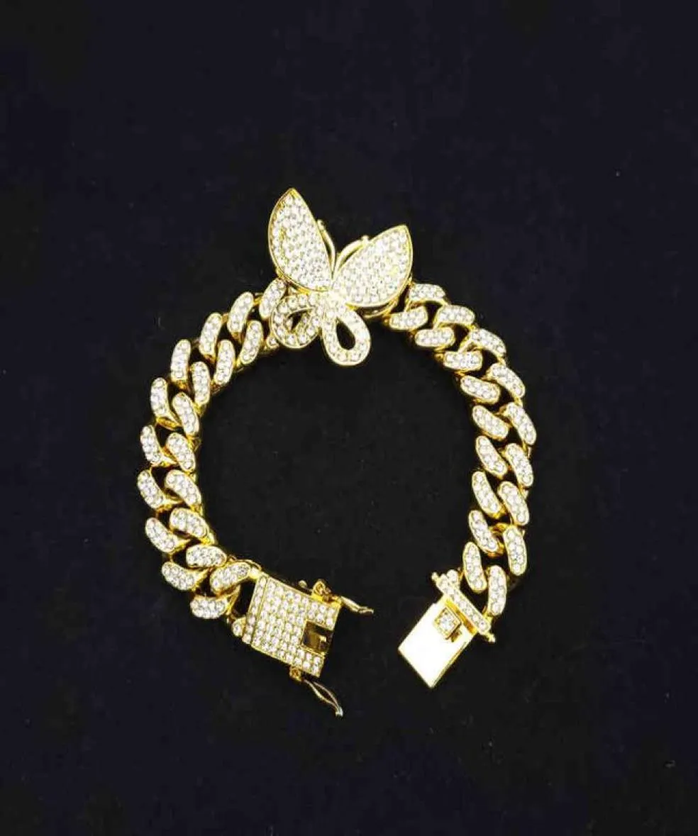 Schmuck Mode eingelegtes Armband Smart Big Butterfly Cuba eingelegtes Diamantarmband17522609647021