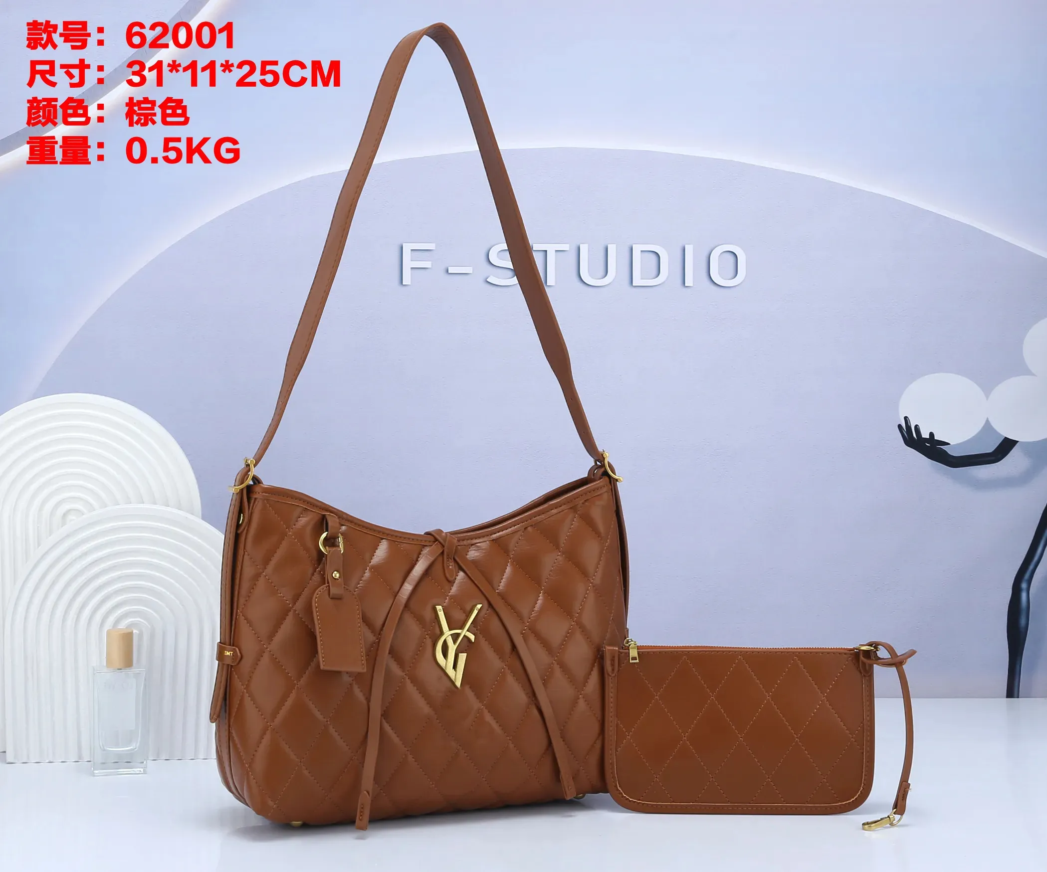 Y Shaped Quilted Womens Crossbody Bag With Coin Purse High Quality