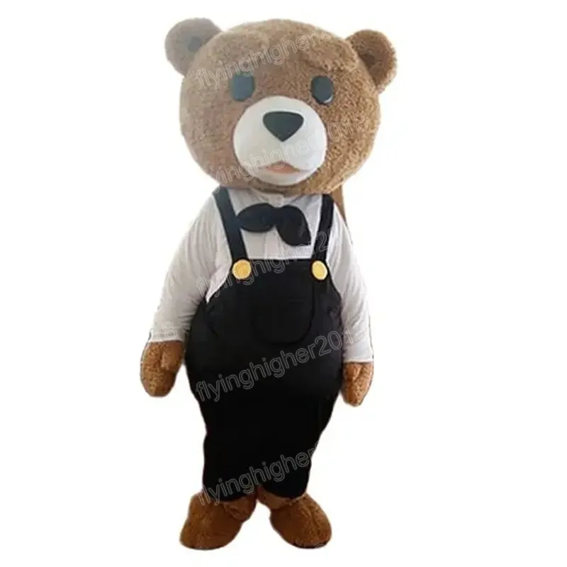 Halloween Teddy Bear Mascot Costume Unisex Cartoon Anime theme character Carnival Men Women Dress Christmas Fancy Performance Party Dress