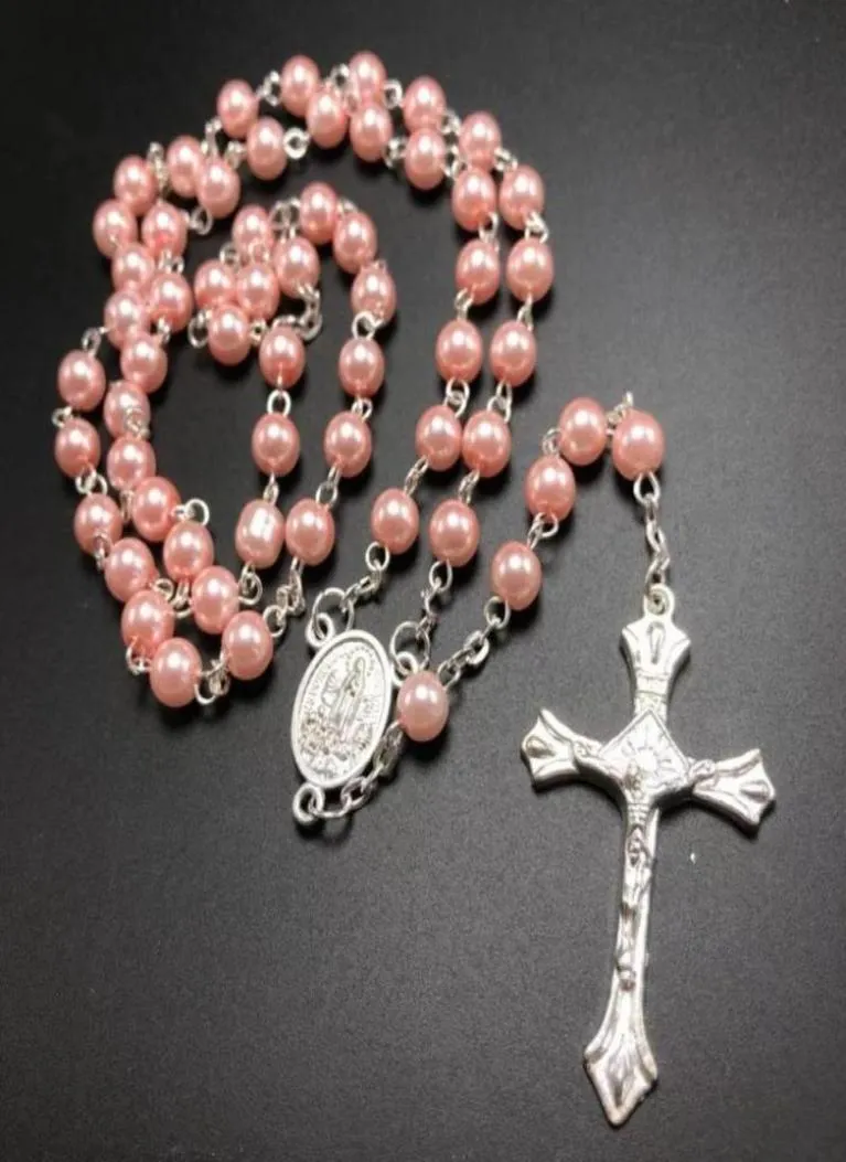 3pcspack da 6 mm in vetro perle perle rosariopearl rosary blu rosa bianco disponibile 9257400