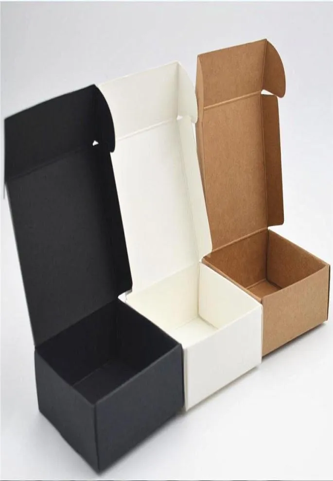 100pcs Kraft Paper Box Ładne opakowanie Kraft Pokole Mały rozmiar08365101