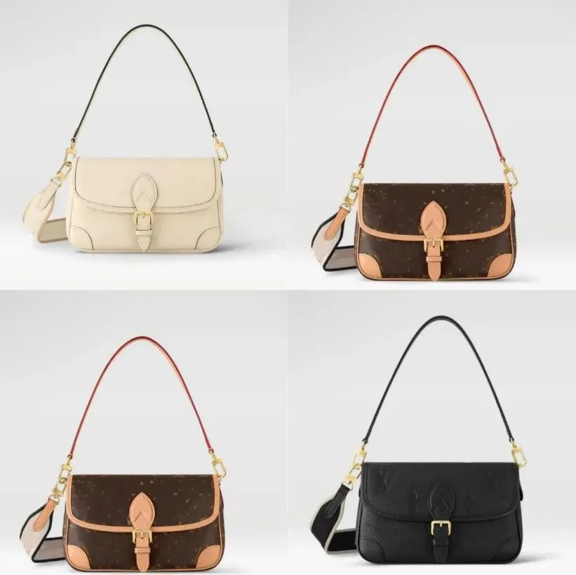 Luxe handtas Diane Bag Modeontwerper Hoge kwaliteit dames schoudertassen Tote voor dames Tote voor meisjes Volledig roze stokbrood handtassen Crossbody tassen