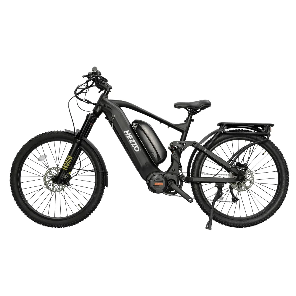 HEZZO Mid Drive Emtb HM-27PLUS Elektrische fiets BaFang M620 1000W 52V Dual LG 40Ah 50 km/u SHIMANO 9Speed 160Km Bereik Bromfiets Berg Ebike Elektrische fiets Gratis verzending