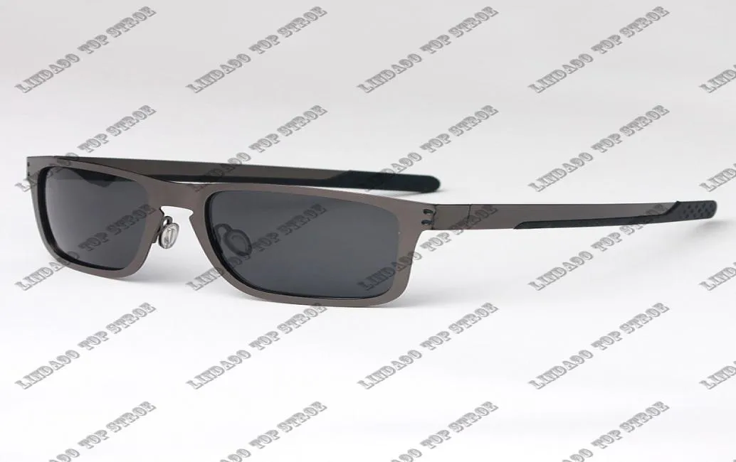 Neue Mode polarisierte Sonnenbrille Herren Brandbrille Outdoor Sport Eyewear Frauen Googles UV400 Linsen Metall Rahmen 4132 Fahren und FI4092822