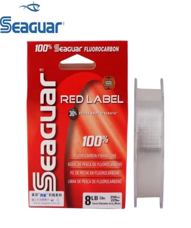 Фторуглеродная леска Seaguar Red Label 6LB12LB Флюорокарбоновая испытательная леска из моноволокна из углеродного волокна, леска для ловли карпа 2012289747116