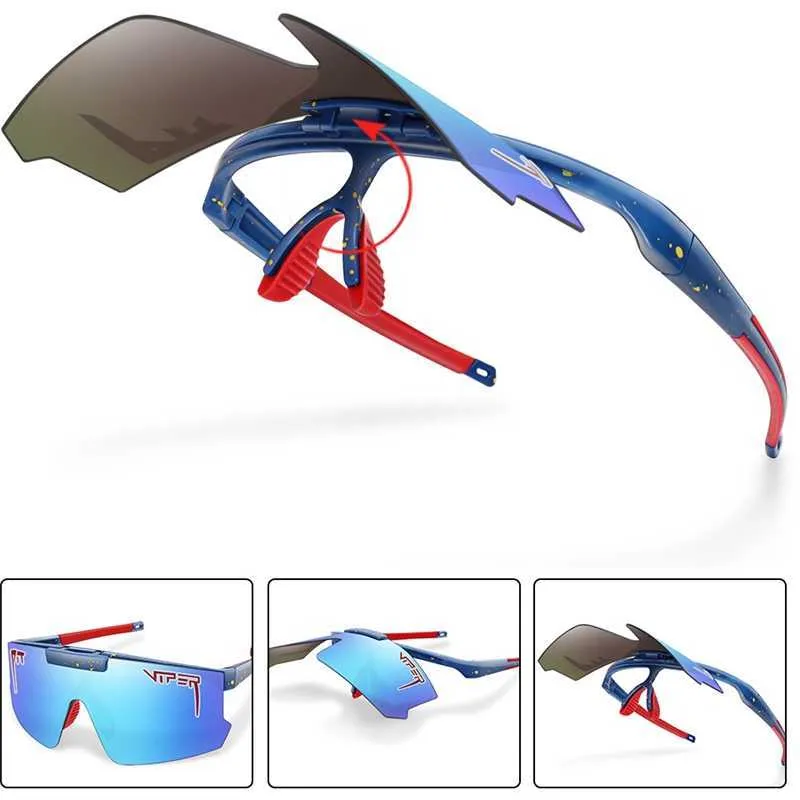 Флип солнцезащитные очки для велоспорта, мужские и женские очки, очки для горного велосипеда, спортивные очки 230920