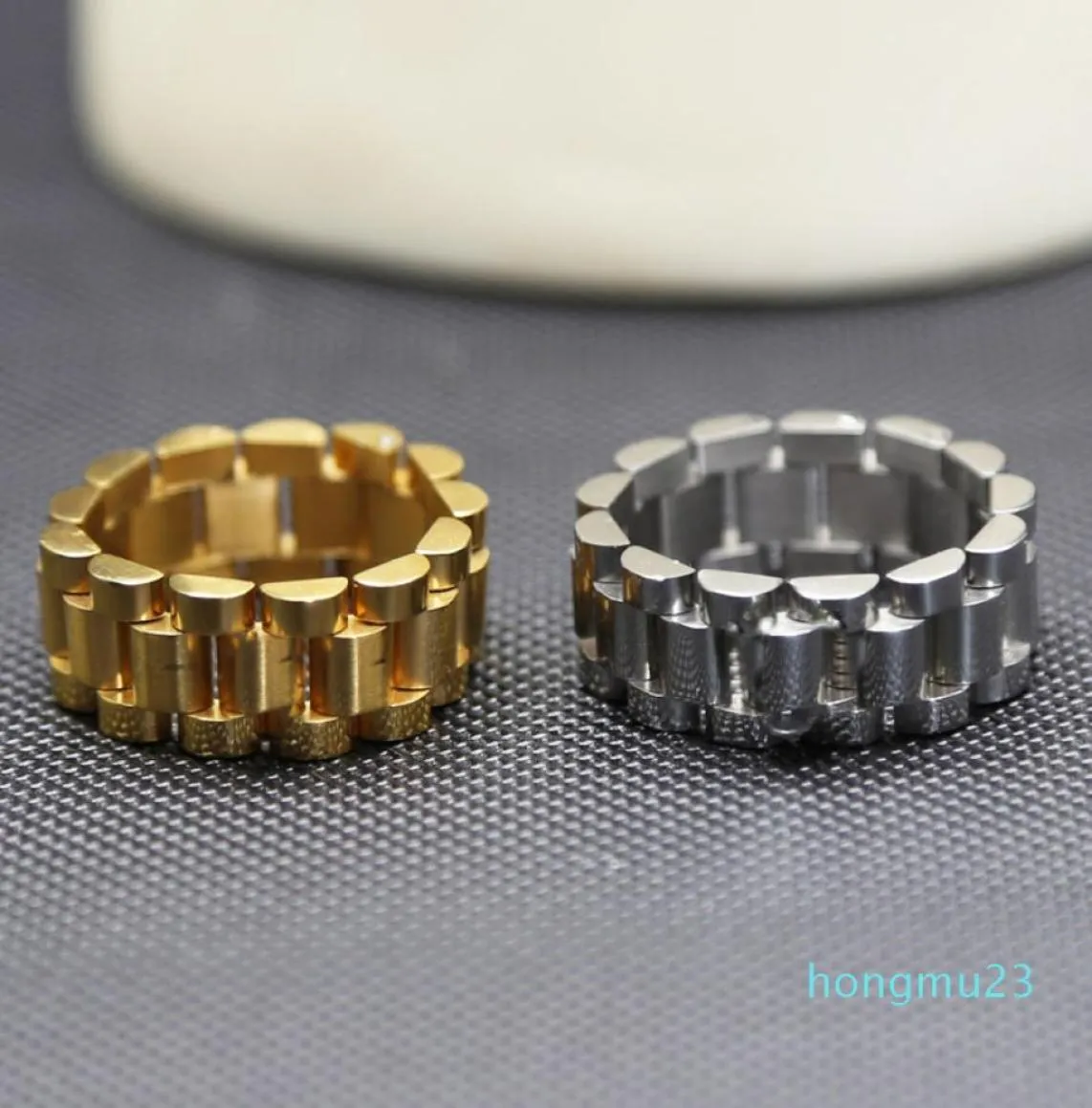 Anneaux de bande de mode de créateur de luxe pour femmes hommes montre montres style anneau bracelet de manchette de haute qualité en acier inoxydable hommes bijoux2789491