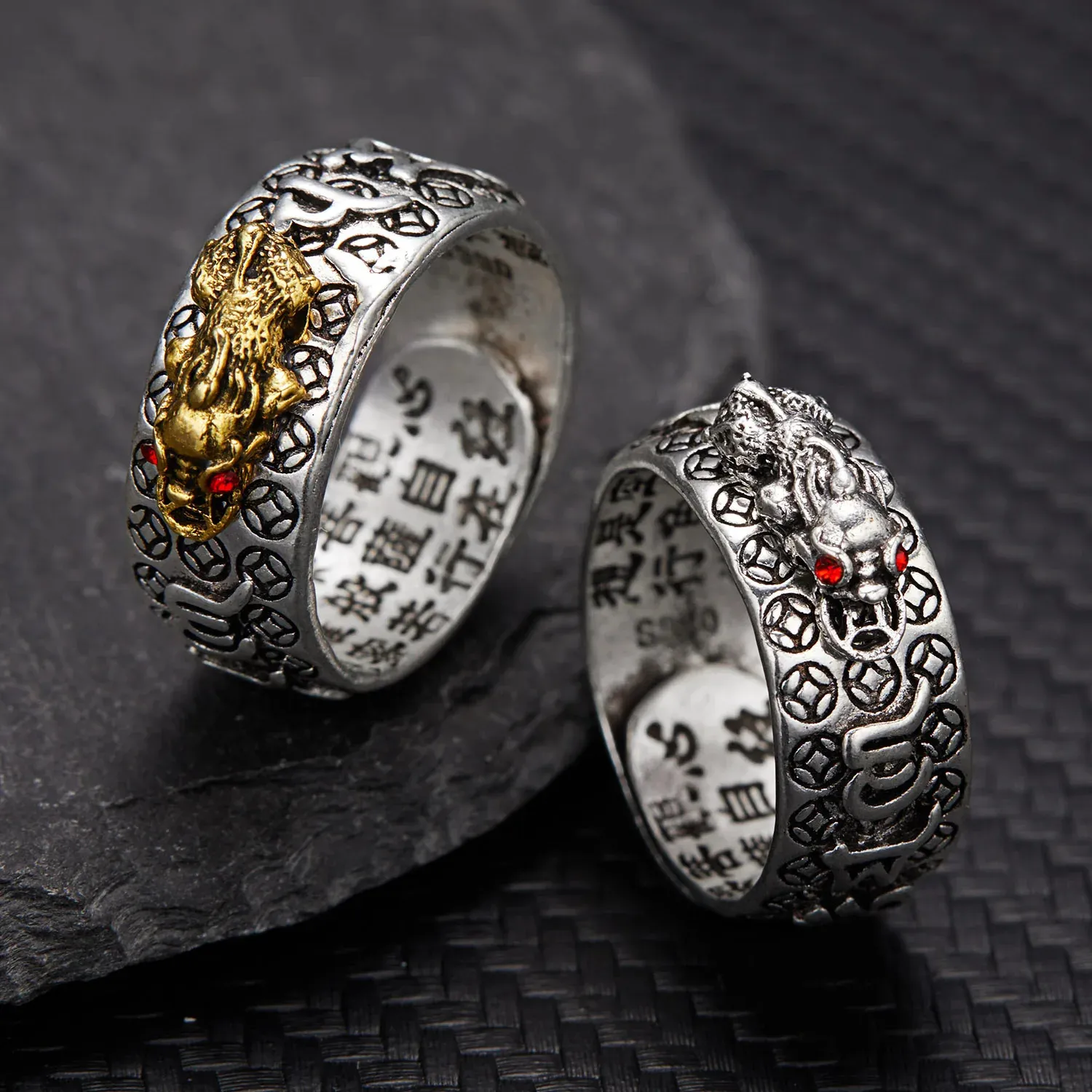 925 Sterling Silver PiXiu Ring – Feng Shui Wealth & Luck Ring For Men & Women - View #11