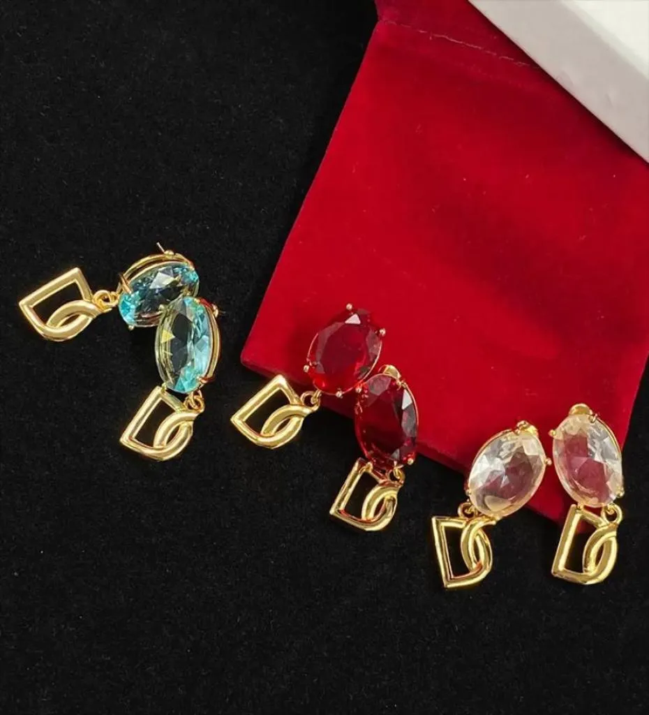 Designer Diamond Earrings Stud For Womens Gold Earring Fashion Golden Earrings Jewelry Mens Luxurys Hoop Earring Letters Charm 2218469833