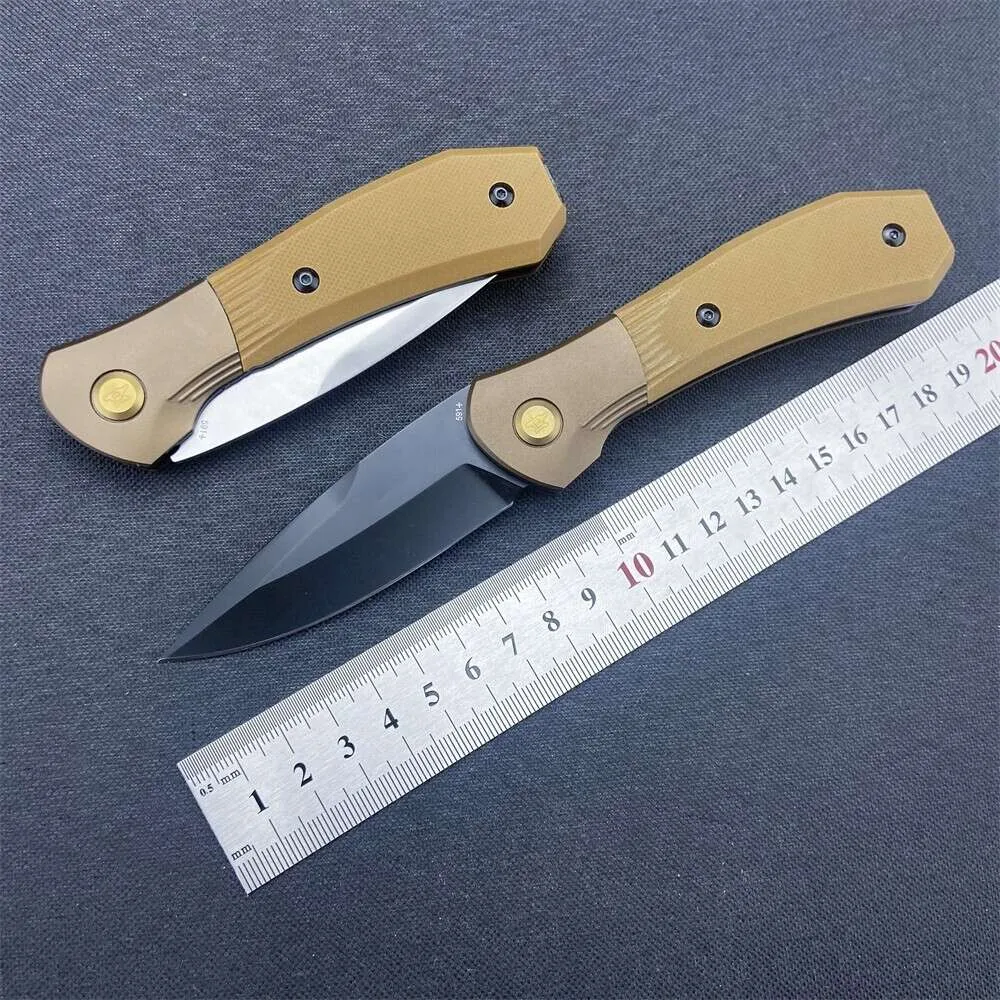 Nuevo AU.TO BK 591 Paradigm Shift 3 "S35VN Punto de caída hoja plana mango marrón G10 cuchillo de Camping supervivencia al aire libre plegable 661