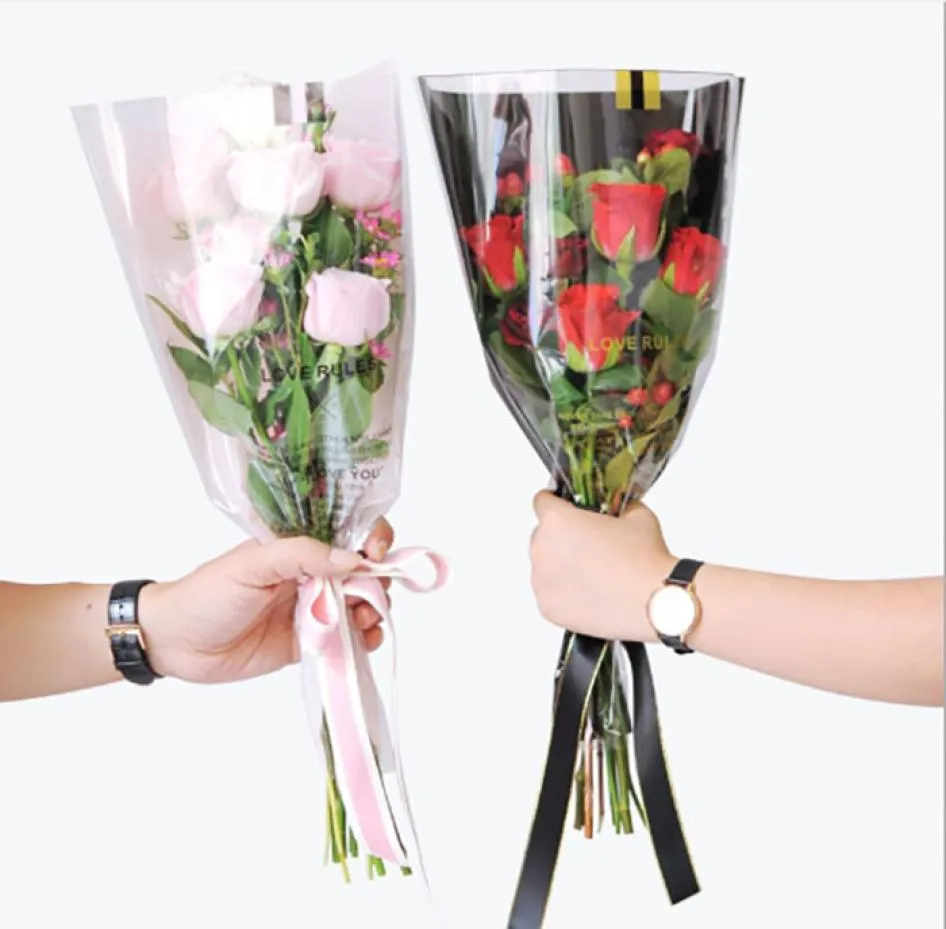 50 pçslot giftwrap papel de embrulho para flores rosa florista papéis de embalagem único roseflowers presente casamento floral package1847078