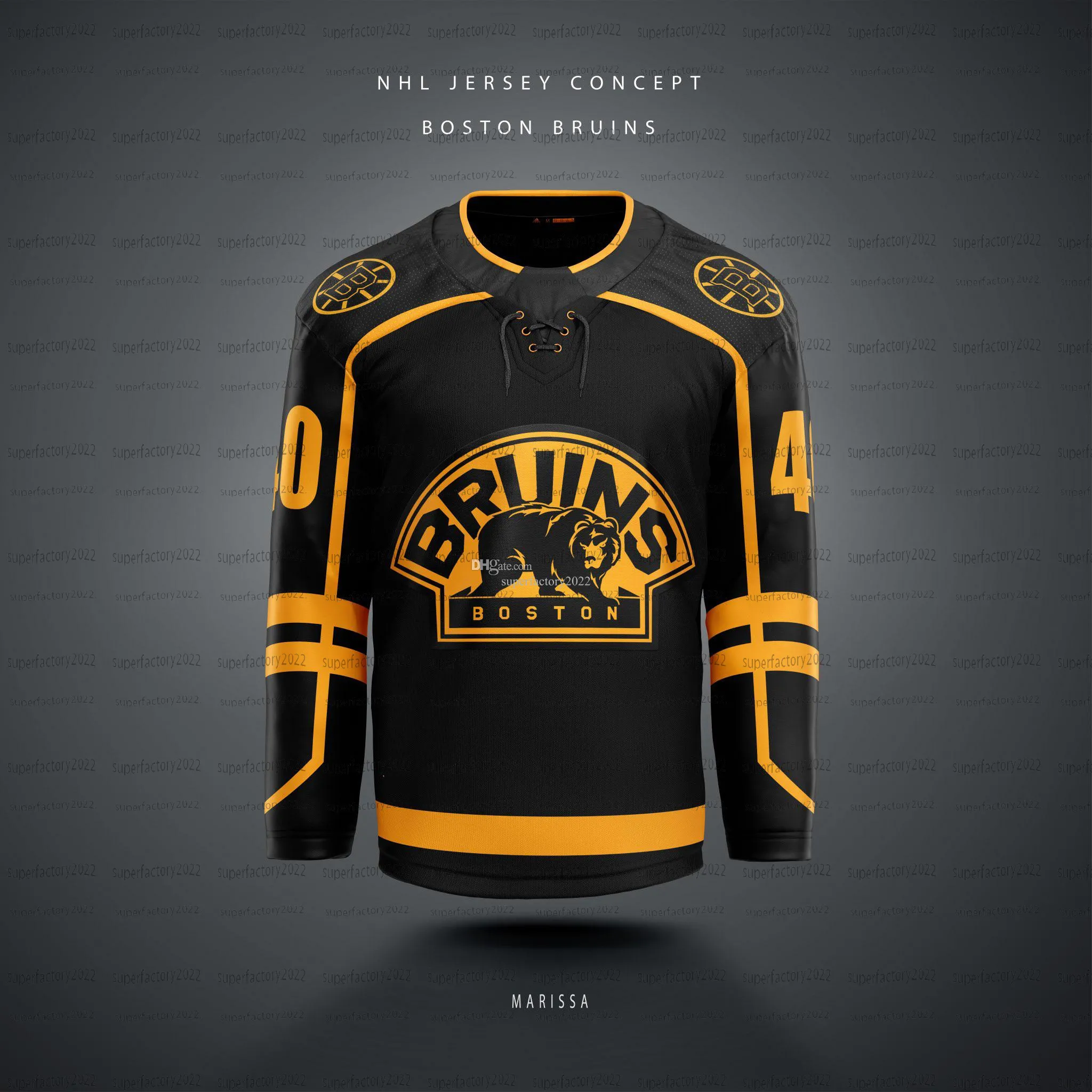 Boston Bruins Custom Hockey Jersey Black Polyester Breathable Ice Hockey Jersey For Men Women Youth Patrice Bergeron Marchand Pastrnak McAvoy DeBrusk Ullmark Frederic Swayman From Superjerseyfactory 2...