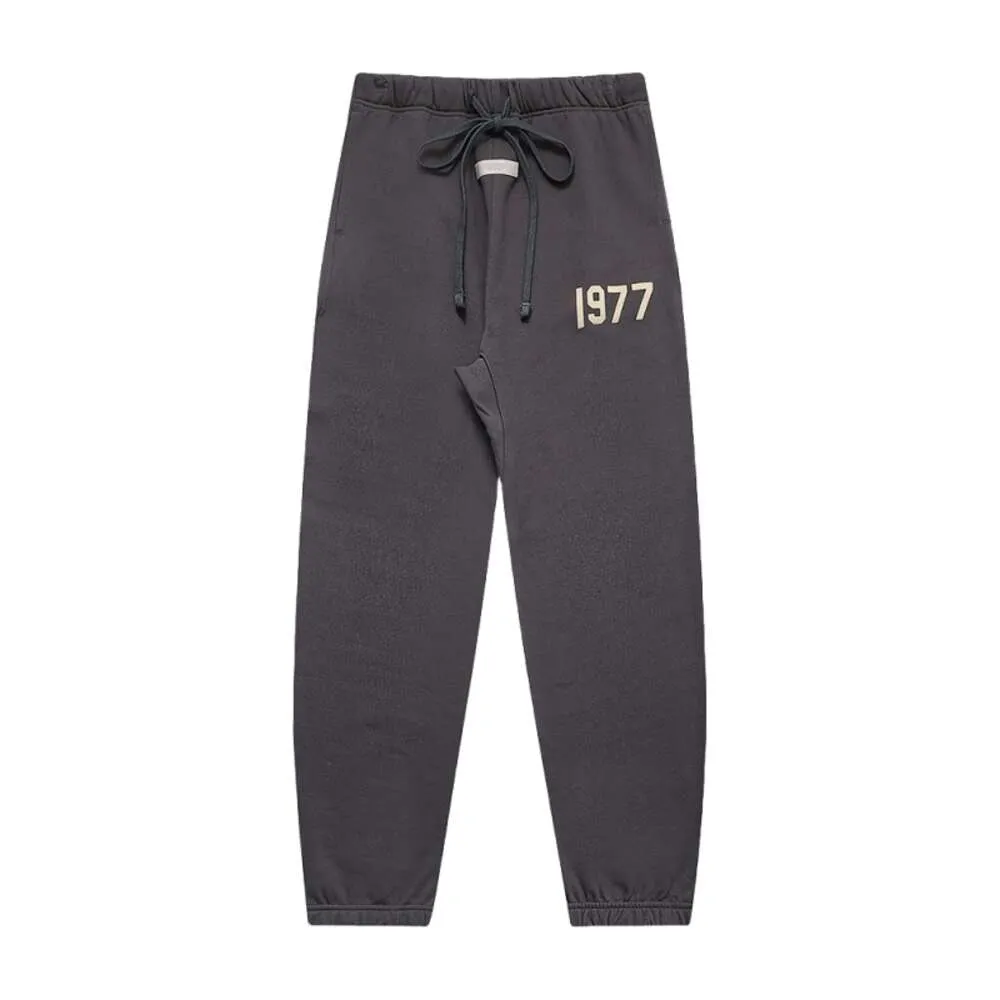 Ess Designer EssentialPants Najwyższa jakość Pantie Męskie Spodnie spodnie z kapturem z kapturem 1977 Mężczyzn Women Women Szare ciepłe spodnie grube bawełniane spodnie duże rozmiar xl 2xl 3xl