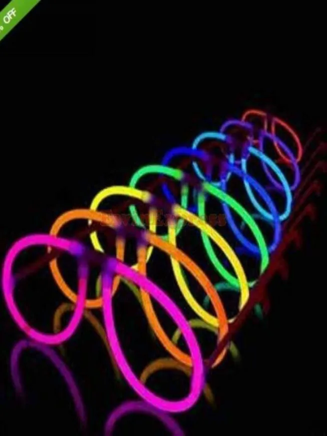 Outros suprimentos para festas de eventos 50X Glow Stick Eye Glasses Assort Color Light Up Party Costume Eyeglasses 94260212543133