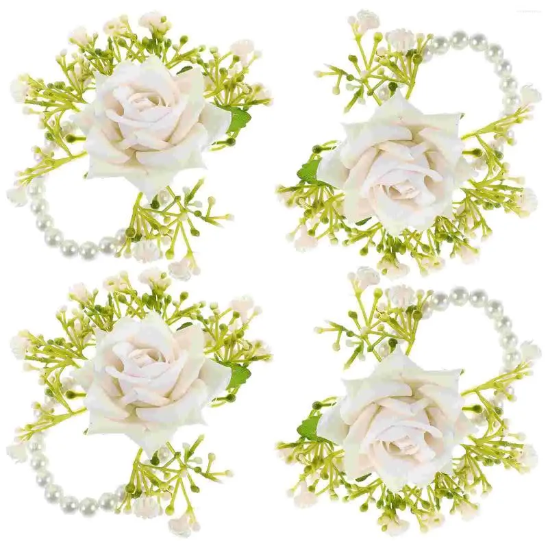 Hänge halsband handledsblommor brudtärna corsage bröllop armband armband armband badrumsdekorationer