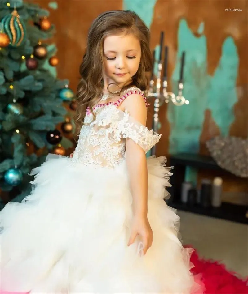 Robes De Fille De Luxe Robe De Concours De No l Lac Corsage