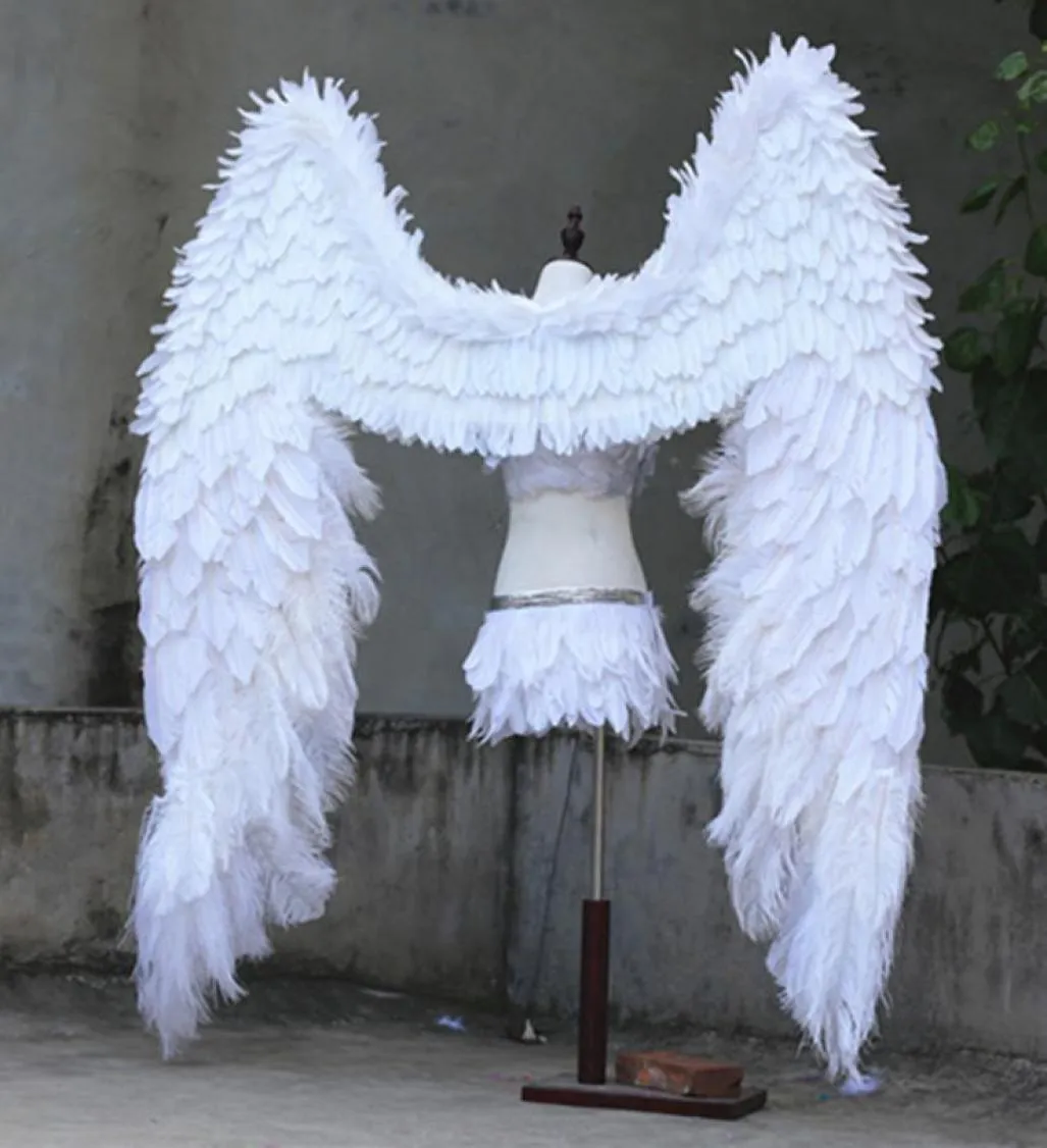 Costumed Luxury White Angel Wings Automobile Exhibition Stage Performance Dispositions Shooting Props EMS 7857150