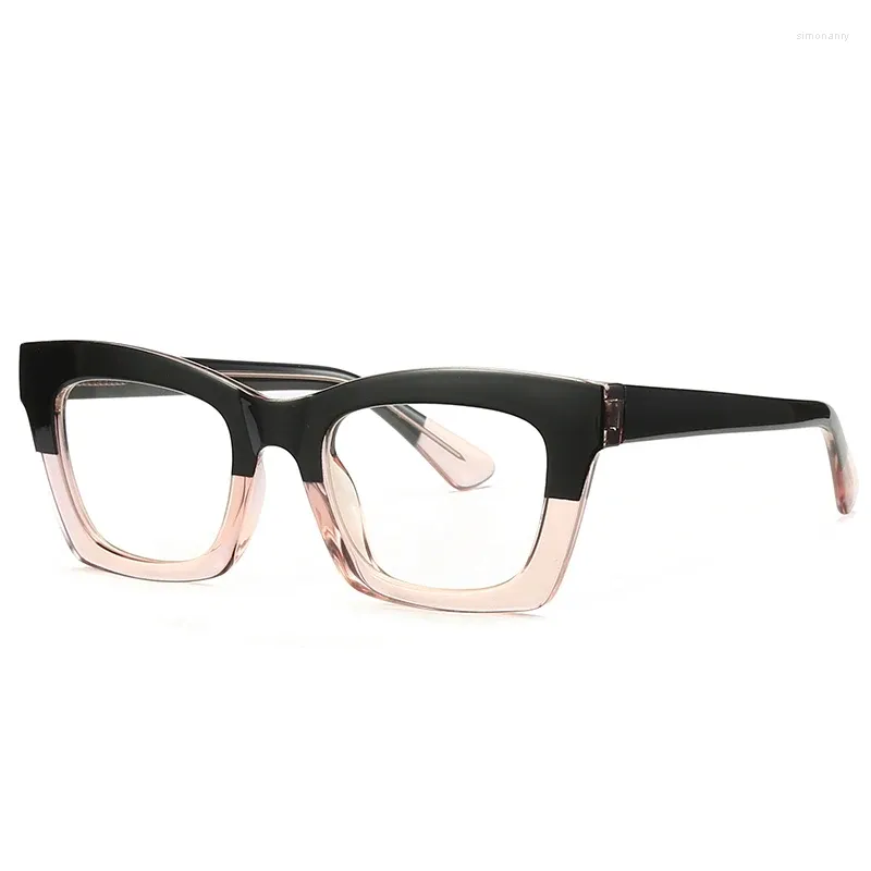 Cadres de lunettes de soleil Insert Core TR Cadre de lunettes Décoratif Classique Optique Lunettes carrées personnalisées pour femmes