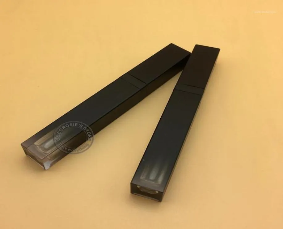 Boş Gradyan Siyah Dudak Parlatıcı Tüp 5ml Dudak Parlatıcı Konteyner Makyaj Yağı Plastik Tüp Yeniden doldurulabilir Parlak Tüp1232343