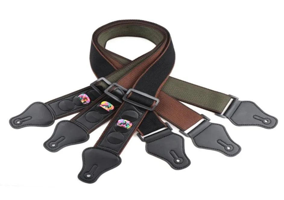 100 تصميم خاص بالقطن مع Pick Pocket Soft Swear Mostral Performation Guitar STRAP3954910