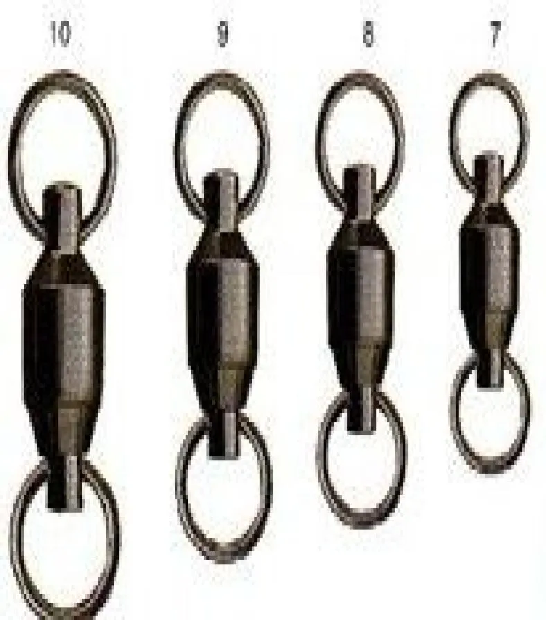 big game fishing ball bearing swivel solid ring swivel 50pcsbag4373309