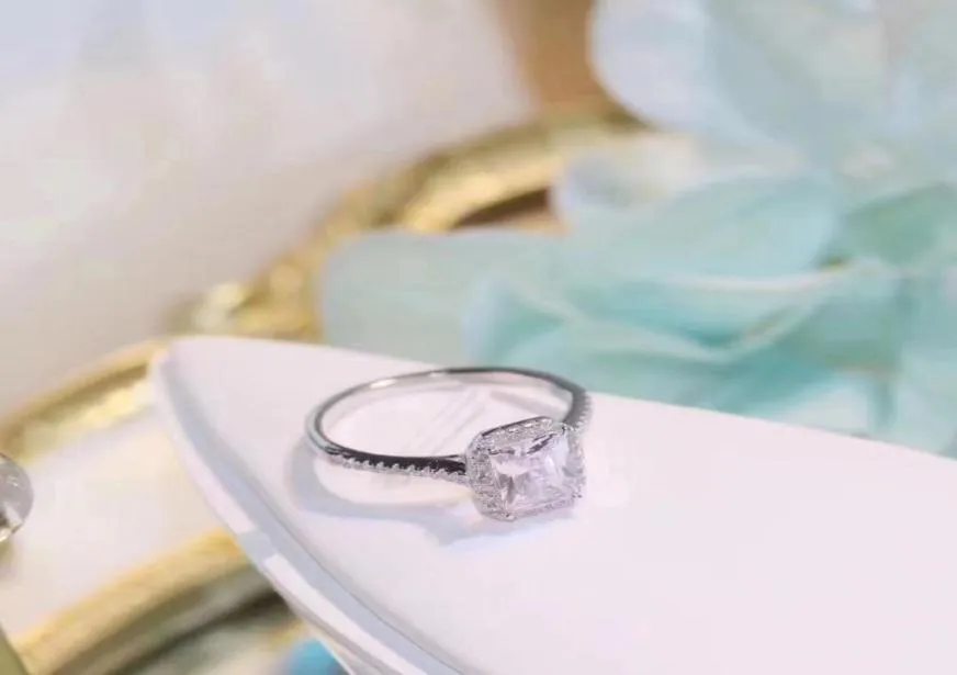 Eleganti anelli di promessa Anello in argento sterling 925 con diamanti Anelli per fedi nuziali con diamanti per le donne Gioielli5485729