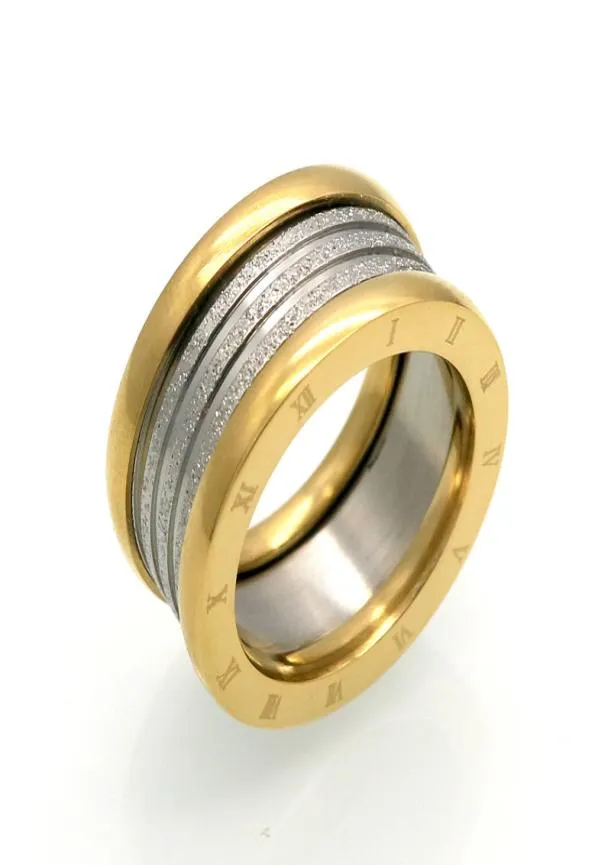 Bandringe Neuer Modeschmuck Top-Qualität Liebhaber Luxusmarken Ringe 11MM Hochzeit Schwarzer Edelstahlschmuck Solider Ring für 5295873