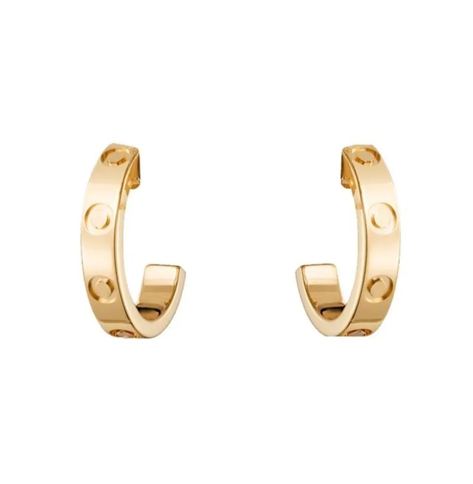 Stud Luxury Screw Love Single Earrings For Women Girls Ladies 316L Titanium Steel Fine Jewelry With Logo Brincos Oorbellen Orecchi2886806