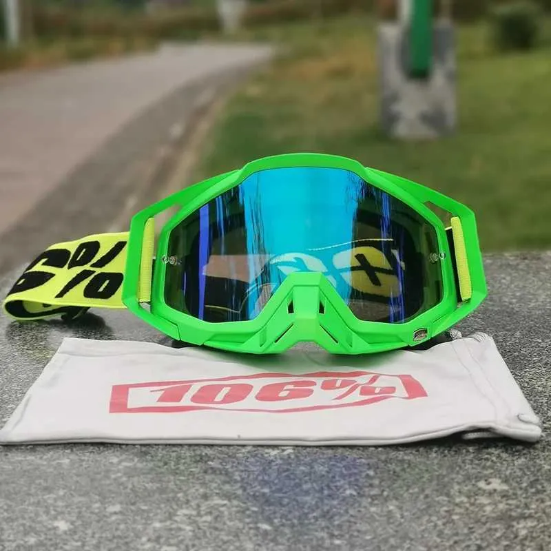 TWO-X ATOM Gafas De Motocross Neon - VORTEX Con Efecto Espejo Iridium - Foto 5