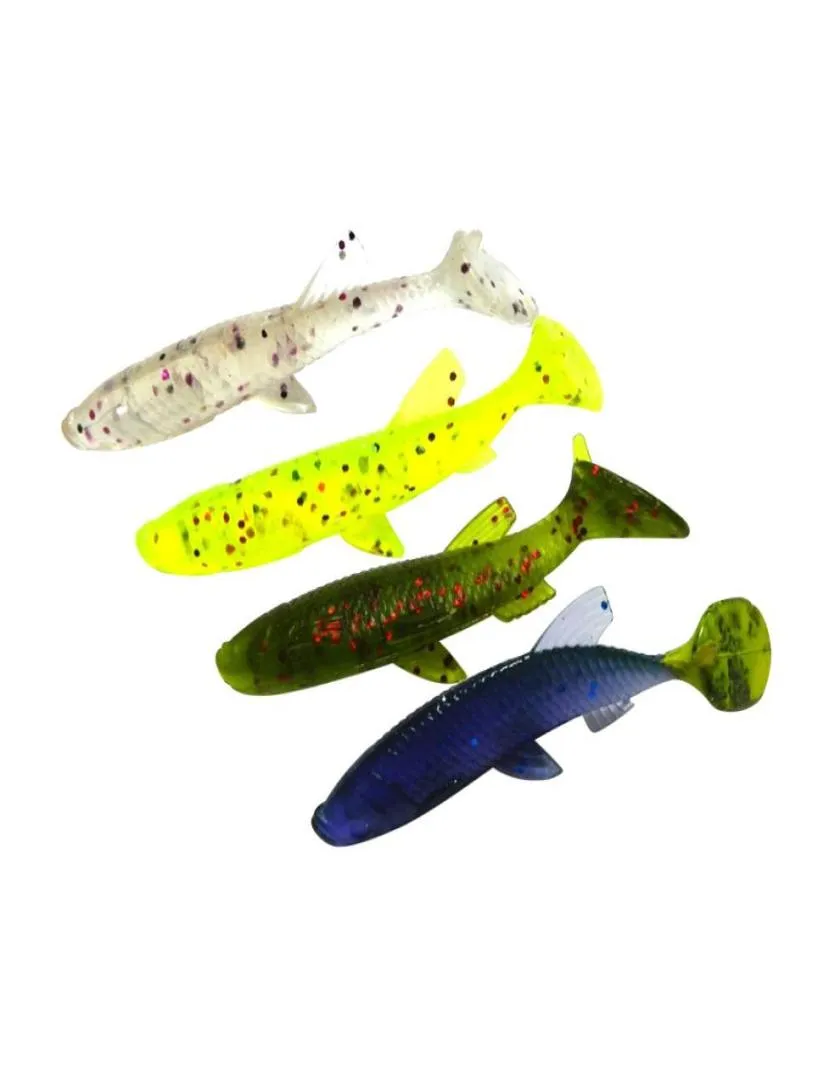 100bagslot 55g 7cm Hengjia PVC Plastic Soft Lures Bass Soft Baits Fishing  Lure Worm Lifelike Swimbait Vivid Leurre Souple3275998
