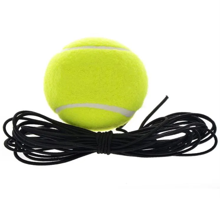Palla da allenamento per tennis in gomma elastica in lana con cordino per esercizi di allenamento singoli327I5467361