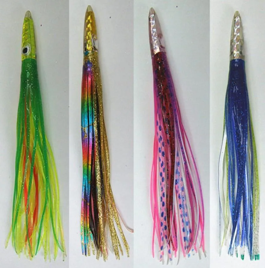 65 pollici 42g Gonna di polpo Tonno Esca Richiamo di pesca Marlin Esca Grande richiamo Mare Gioco Trolling Fishing Lure Testa in resina con doppio Octopu4003217