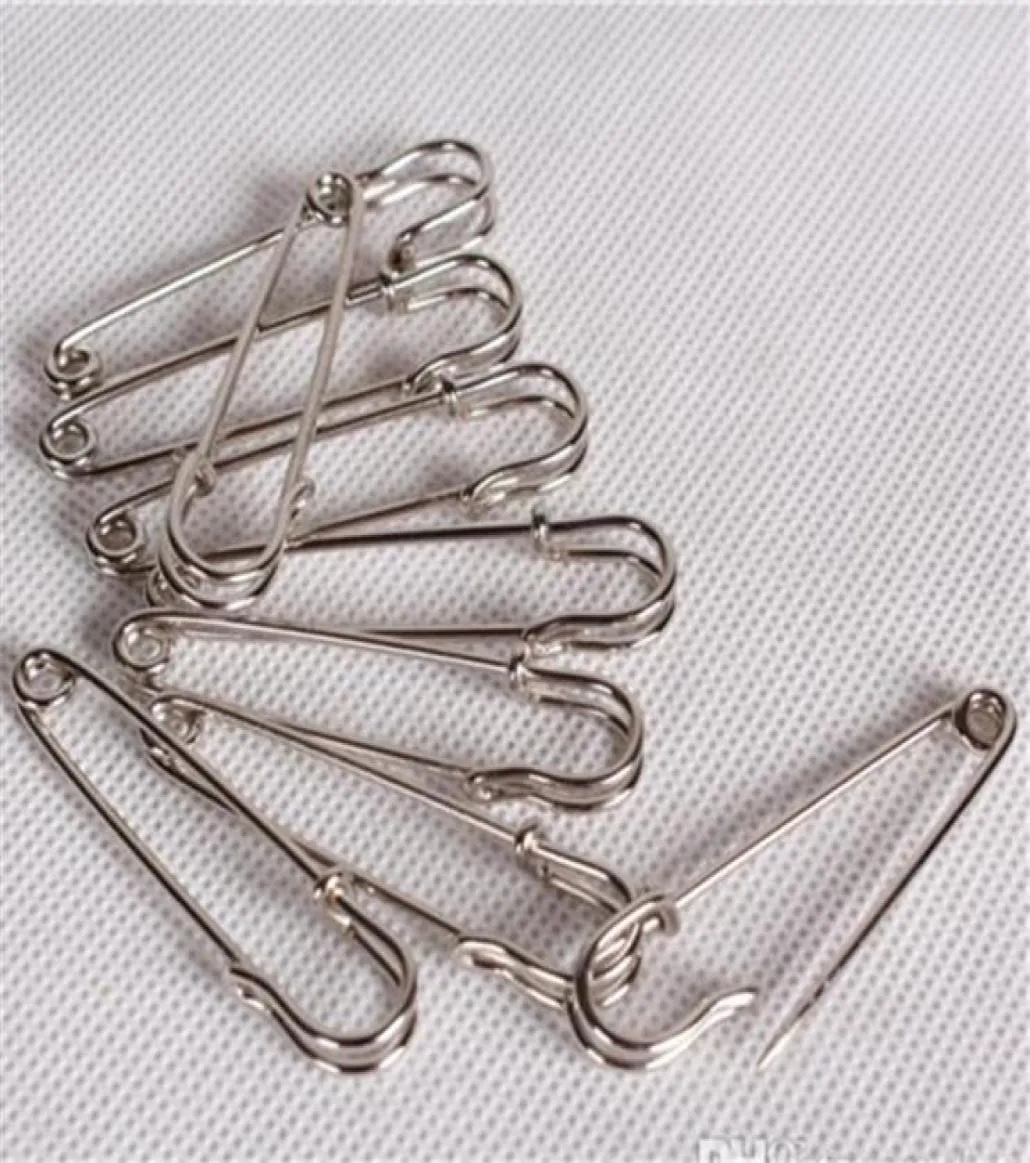 200pcs 70mm High Quality Larger Silver Safety Pins Brooch Findings Jewelry Handmade Diy Jewelry Findings8976406