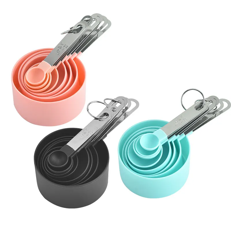 Measuring Cup And Spoon Sets With Stainless Steel Handle For Dry And ...