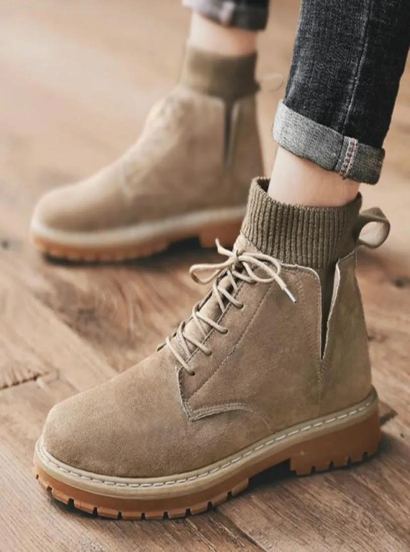 2020 New Winter Warm Working Boots Lace Up Mens Desert Boots High
