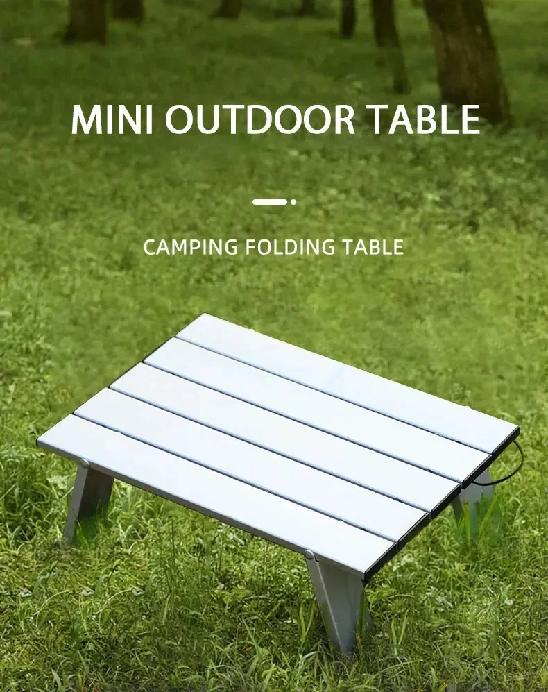 Camp Table Foldable WESTTUNE Mini Camping Table Ultralight Aluminum ...