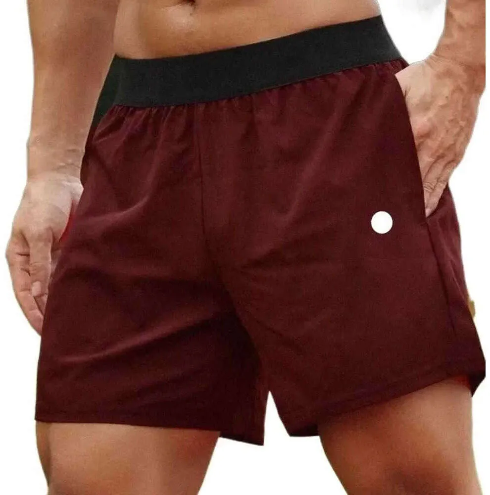 Homens lululs yoga esportes shorts de fitness ao ar livre secagem rápida dos homens cor sólida casual correndo lulu quarter pant luluss 6632ess