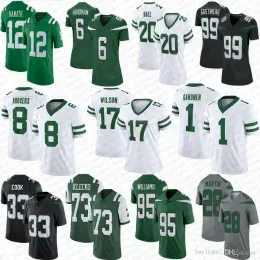 8 Aaron Rodgers Ahmad Sauce Gardner Football Jersey Garrett Wilson Dalvin Cook Joe Klecko Quinnen Williams Breece Hall Allen Lazard Mark Gas