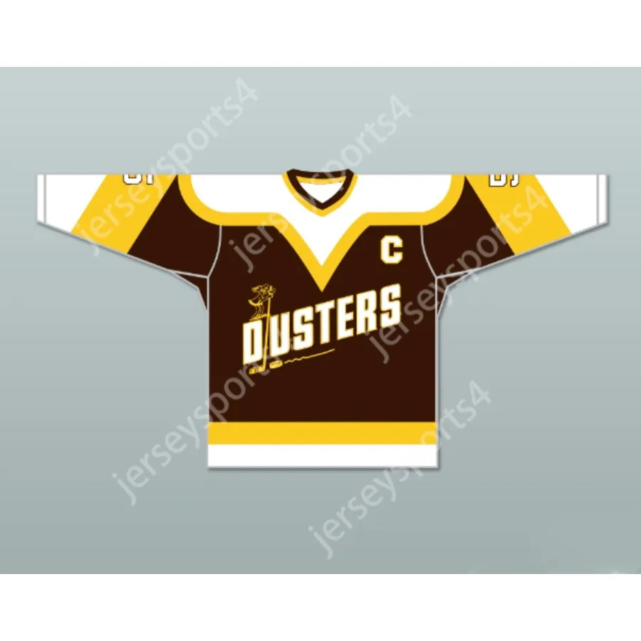 Niestandardowy Rod Bloomfield 5 Binghamton Broome Dusters Brown Hockey Jersey New Top Sched S-M-L-XL-XXL-3XL-4XL-5XL-6XL