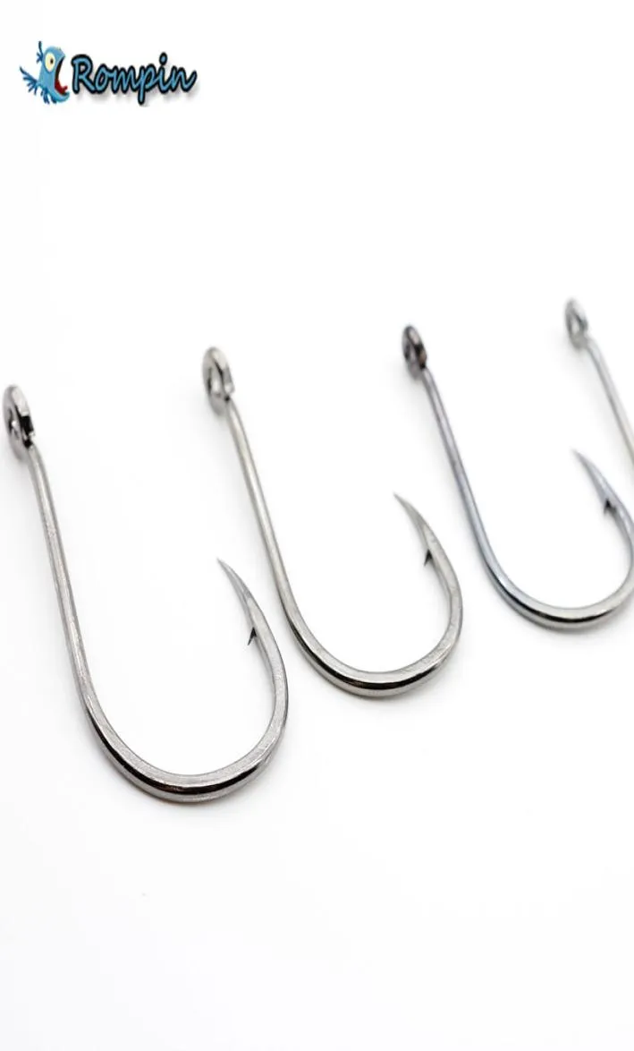 Rompin lot Fishing Hooks High Carbon Steel Carbon Black Bait Holder Fish  Hook Set High Quality Barbed3554277 From Iv14, $13.68