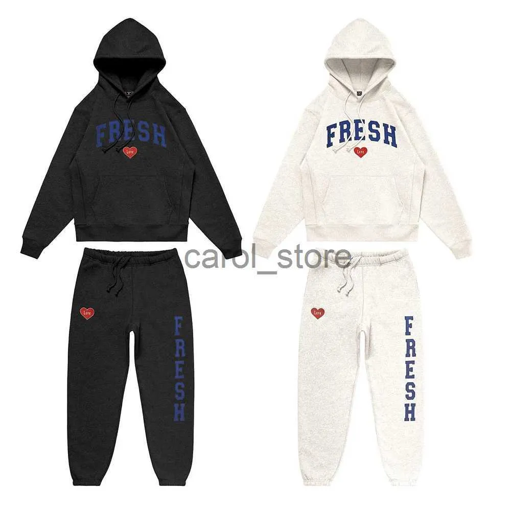 Herrtröjor tröjor sturniolo tripletter hoodies set varsity tröjor färsk kärlek merch tryck unisex mode rolig casual streetwear j231213