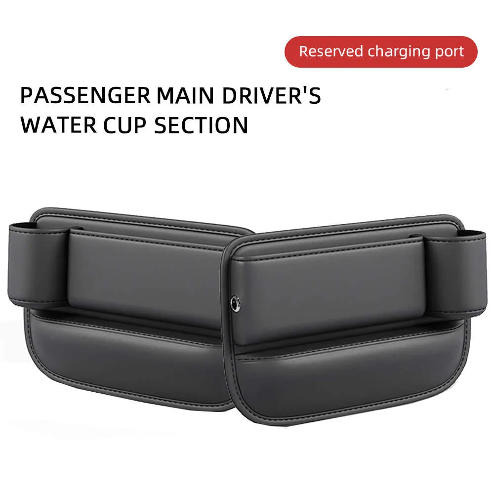 Car Seat Gap Filler Organizer Universal PU Leather Front Car Driver Seat  Crevice Storage Box Pockets Auto Interior Accessories