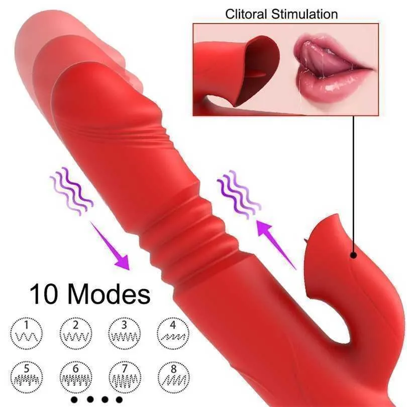 vibrator Fairy vibrating stick women's heated telescopic masturbation adult rotating massager sex products 231129