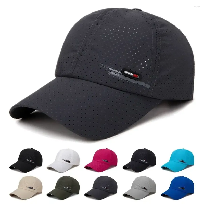 Cappelli da sole regolabili cappelli da sole regolabili casual secco rapido traspirante in maglia da baseball cappello solare cappello da cappello