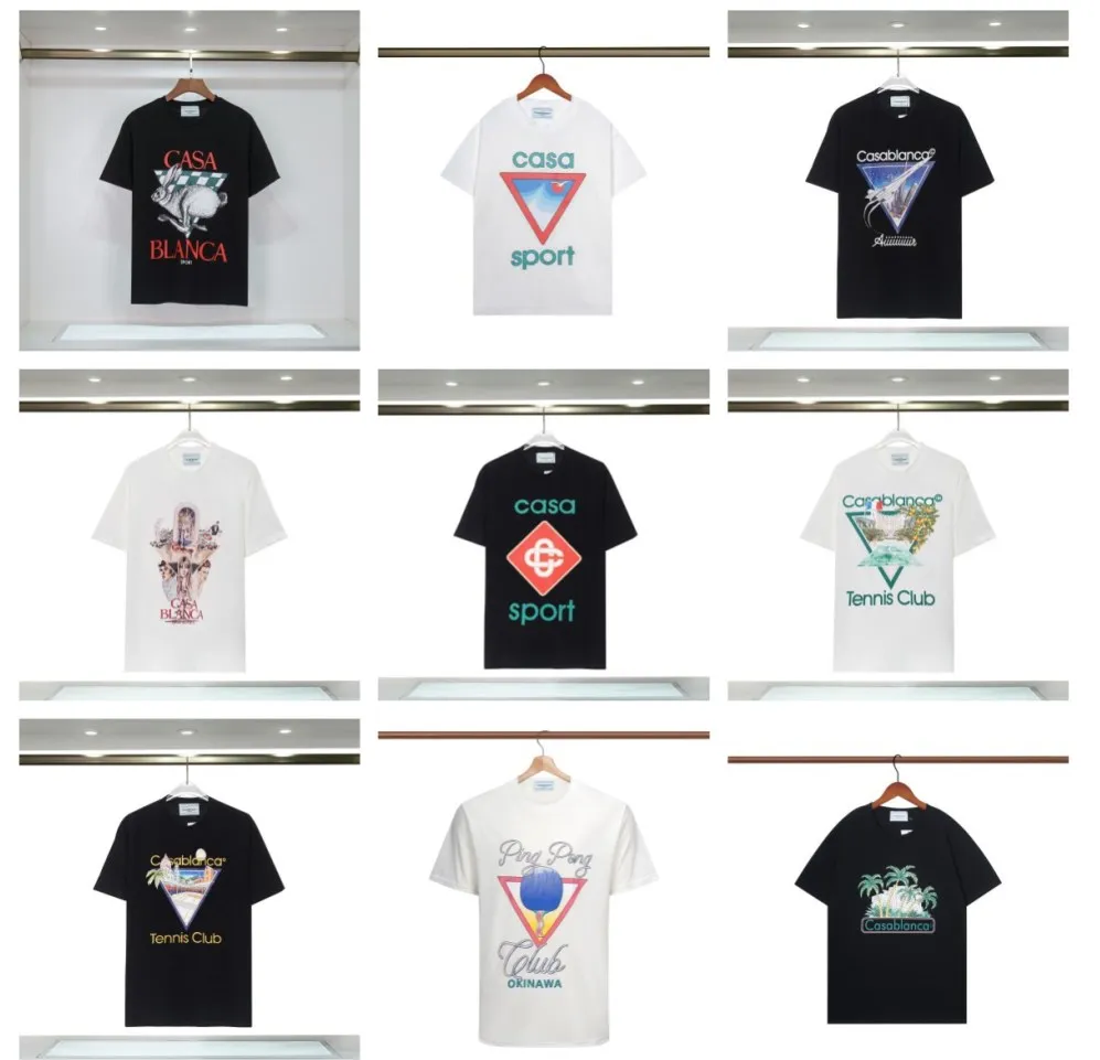 Camisetas masculinas de designer famosa figura impressão algodão tripulação pescoço personalizado camiseta de manga curta