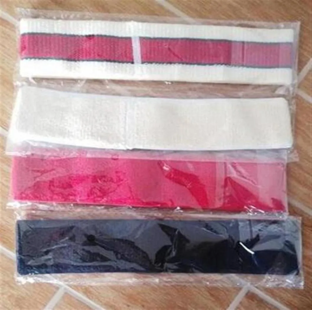 Nouveau bandeau élastique de créateur pour femmes et hommes bandes de cheveux rayées vertes et rouges foulard foulard cadeaux 235T2118724